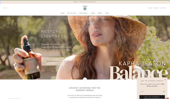 Paavani website design